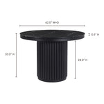 Tower - Dining Table - Black