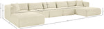 Shaggy - 6 Piece Modular Sectional With Chaise And Ottoman