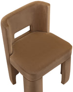 Zuno - Velvet Performance Fabric Upholstered Dining Chair (Set of 2) - Saddle