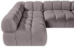 Orin - Velvet 5 Piece Modular Sectional