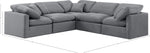 Indulge - Velvet 5 Piece Modular Corner Sectional