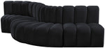 Arc - Velvet 5 Piece Modular Sofa