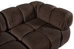 Orin - Velvet Performance Fabric Upholstered 2 Piece Modular Sofa (2 Corner Chairs)