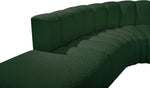 Arc - Boucle Fabric 5 Piece Corner Modular Sofa
