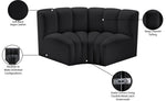 Arc - Faux Leather 2 Piece Modular Sofa