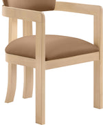 Lavrin - Vegan Leather Dining Arm Chair (Set of 2) - Natural Base