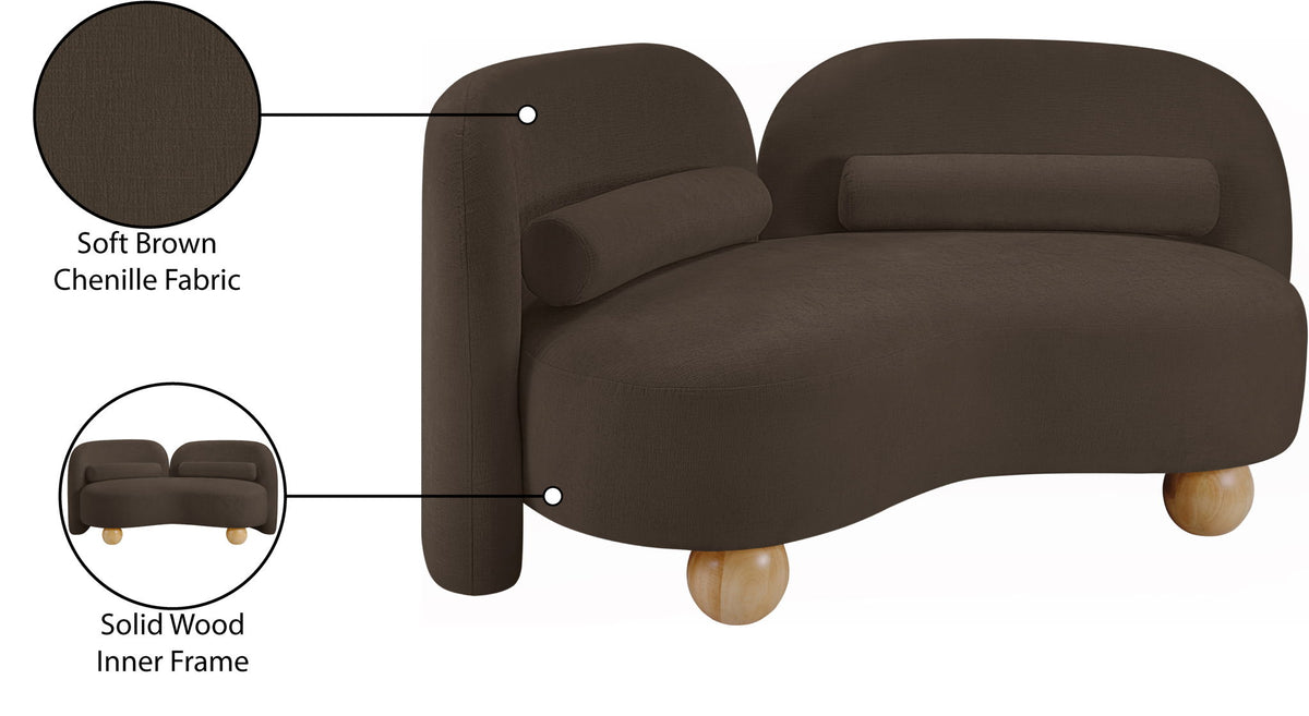 Daphne - Chenille Loveseat