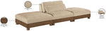 Turin - Chenille Fabric Upholstered Modular Sectional - Beige