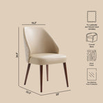 Manhattan Solace - Wood Upholstered Dining Side Chair (Set of 2)