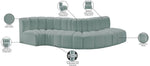 Arc - Faux Leather 5 Piece Modular Sofa