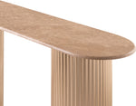 Cindra - Genuine Marble Top And Iron Base Console Table
