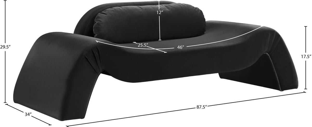 Austin - Velvet Loveseat