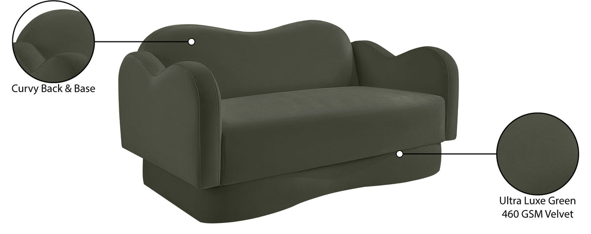 Bloom - Velvet Loveseat