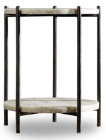Melange - Blythe Accent Table - Black / Beige