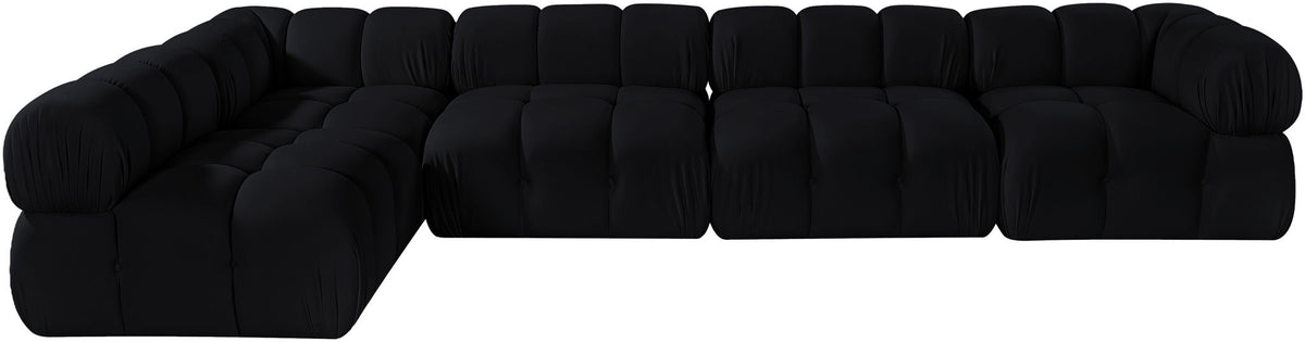 Orin - Velvet 5 Piece Modular Sectional