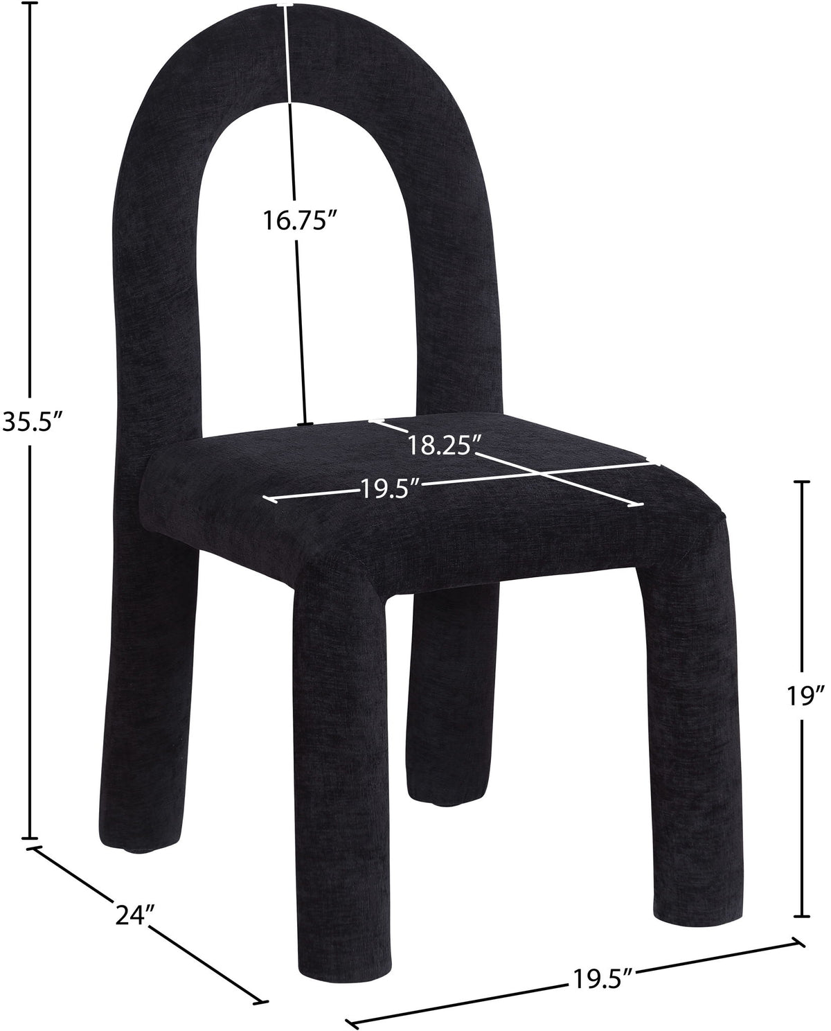 Amari - Chenille Fabric Dining Chair (Set of 2)