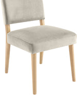 Varinelle - Velvet Dining Chair (Set of 2) - Natural Frame