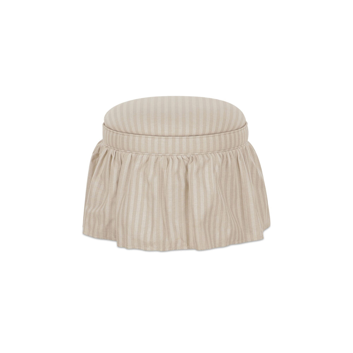 Heidi - Storage Ottoman Stripe - Beige