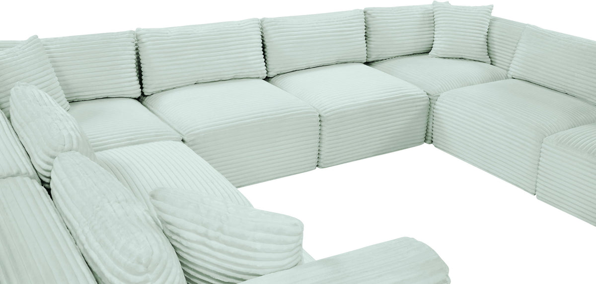 Shaggy - 8 Piece Modular U-Shaped Sectional