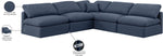 Indulge - Linen 5 Piece Modular Corner Armless Sectional