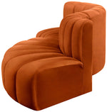 Arc - Velvet 4 Piece L-Shaped Modular Sofa