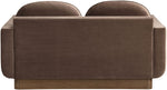 Diviento - Velvet Performance Fabric Upholstered Loveseat