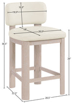 Paloma - Faux Leather Upholstered Counter Stool (Set of 2)