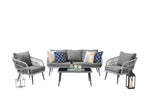 Manhattan Riviera - 4-Piece Conversation Outdoor Set