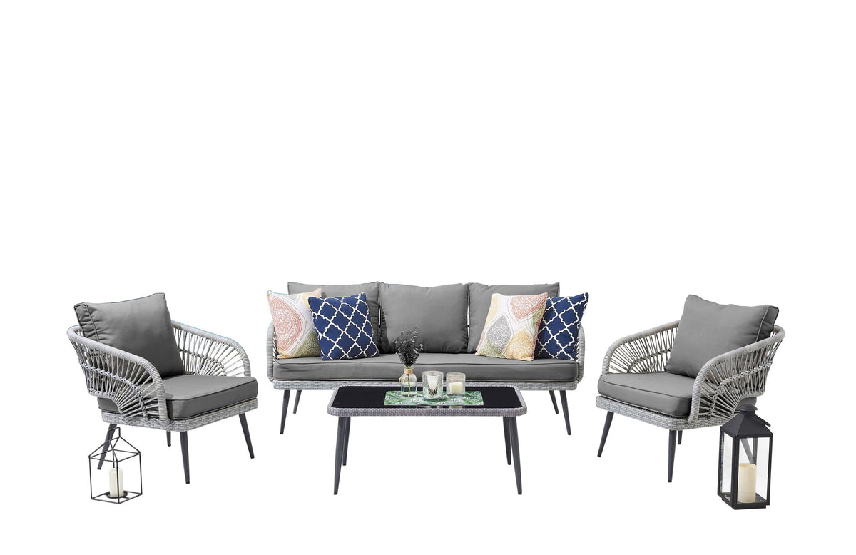 Manhattan Riviera - 4-Piece Conversation Outdoor Set