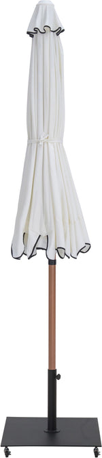 Amalfi - Aluminum Patio Umbrella - Black Base / Light Brown Pole