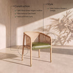 Sylvan - Vegan Leather Dining Chair (Set of 2) - Natural Frame