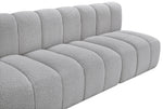 Arc - Boucle Fabric 8 Piece Curved Modular Sofa