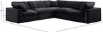 Comfy - 5 Piece Velvet Modular Corner Sectional