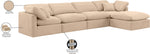 Indulge - Velvet 5 Piece Modular Sectional With Chaise