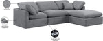 Indulge - Velvet 4 Piece Modular Sectional With Chaise