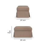 Lottie - Ottoman With Skirt Trim