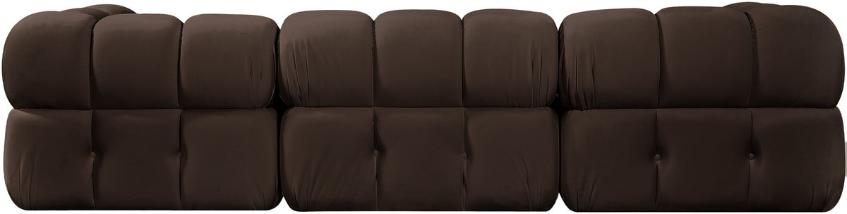 Orin - Velvet Performance Fabric Upholstered 3 Piece Modular Sofa