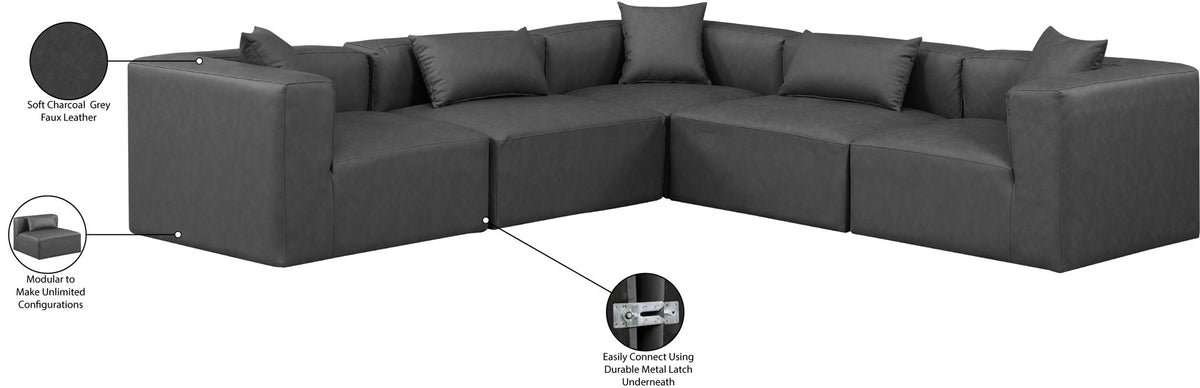Cube - 5 Piece Modular Corner Sectional