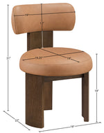 Atelier - Vegan Leather Upholstered Dining Chair (Set of 2) - Painted Brown Frame