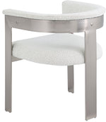 Romeo - Boucle Dining Chair With Silver Base (Set of 2)