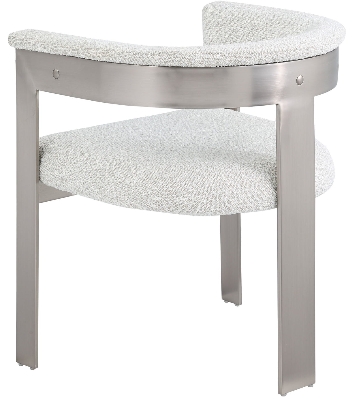 Romeo - Boucle Dining Chair With Silver Base (Set of 2)
