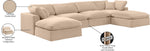 Comfy - 6 Piece Velvet Modular Double Chaise Sectional
