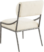 Bastille - Upholstered Dining Side Chair (Set of 2) - Silver Frame