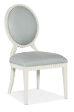 Serenity - Martinique Side Chair (Set of 2) - White / Pearl Silver