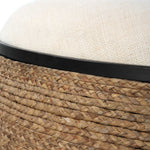 Island - Straw Storage Ottoman / Coffee Table
