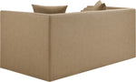 Everett - Vegan Leather 67" Upholstered Loveseat - Tan