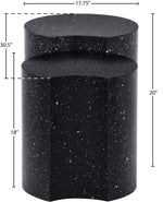 Dimple - Modular End Table - Terazzo Finish