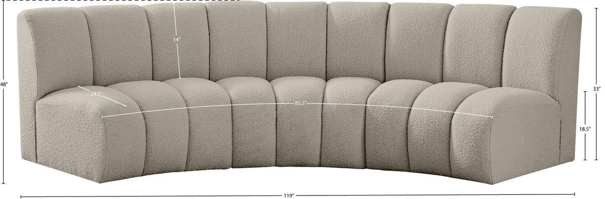 Infinity - 3 Piece Boucle Modular Sectional