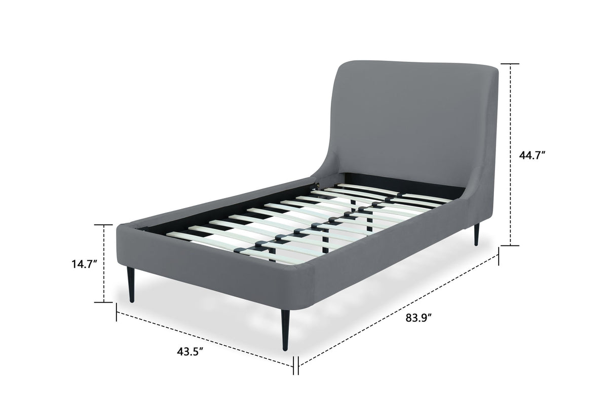 Manhattan Heather - Bed With Black Legs