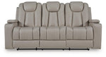 Elevate Edges - Reclining Sofa With Drop Down Table - Coin